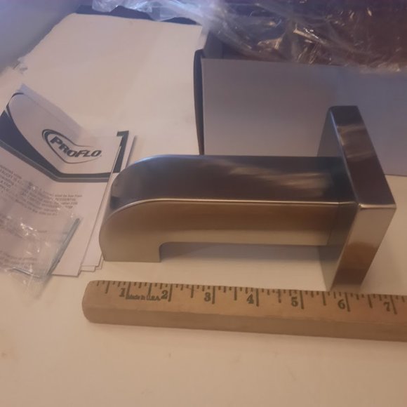 ProFlo PFTS39ZBN Non Diverter Tub Spout In Brushed Nickel, New - Picture 6 of 9